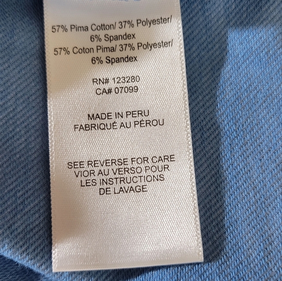 Travis Mathew Mens Golf Polo Light Blue Medium The River Club - Picture 3 of 9